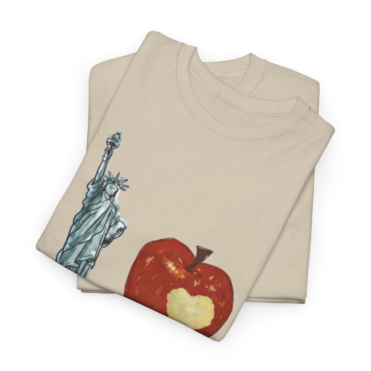 I love New York Graphic T Shirt Vintage Big Apple Men's Heavy Cotton Tee