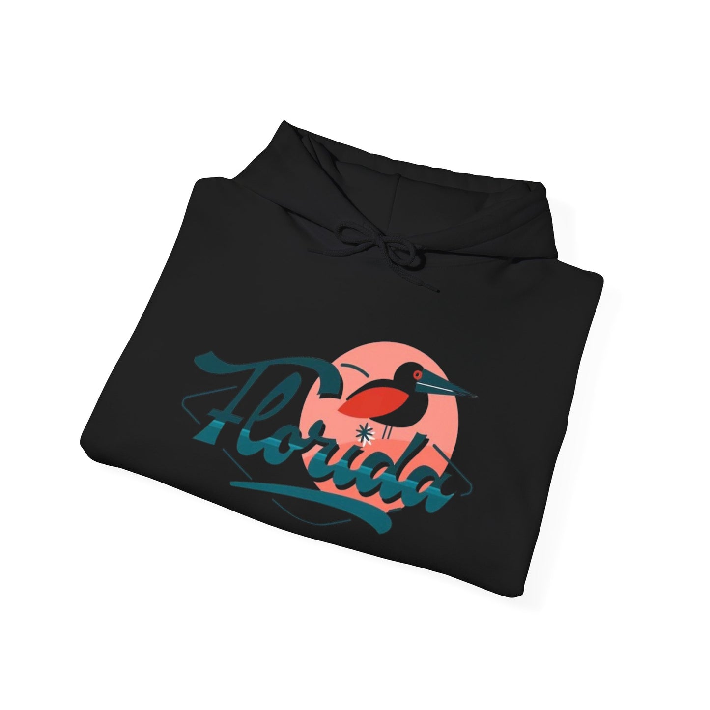 Florida Pelican Graphic Hoodie NEW Tropical Unisex Heavy Blend Hooded Sweatshirt