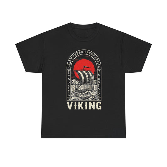 Viking Ship Warriors Graphic T Shirt NEW ADULT TEE VINTAGE