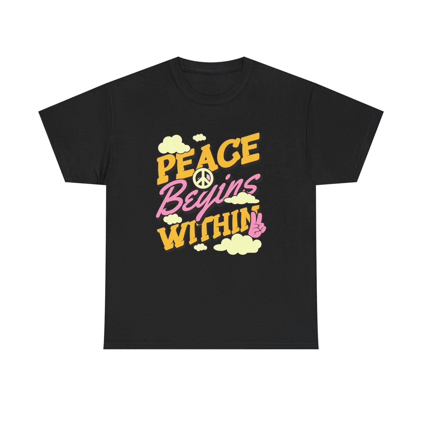 Peace Begins Within Graphic T Shirt NEW ADULT Tee