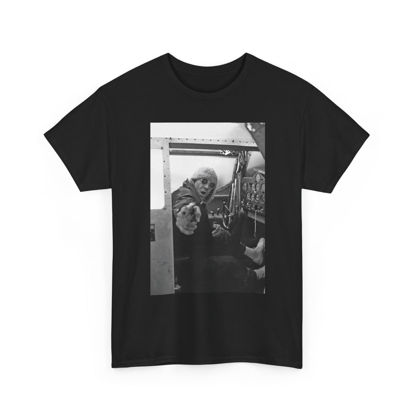 Hunter S Thompson Graphic T Shirt Vintage Plane Unisex Heavy Cotton Tee