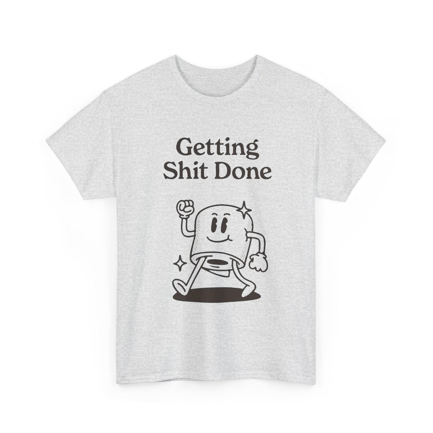 Getting It Done Funny Jokes Graphic T Shirt Unisex Heavy Cotton Tee Gift