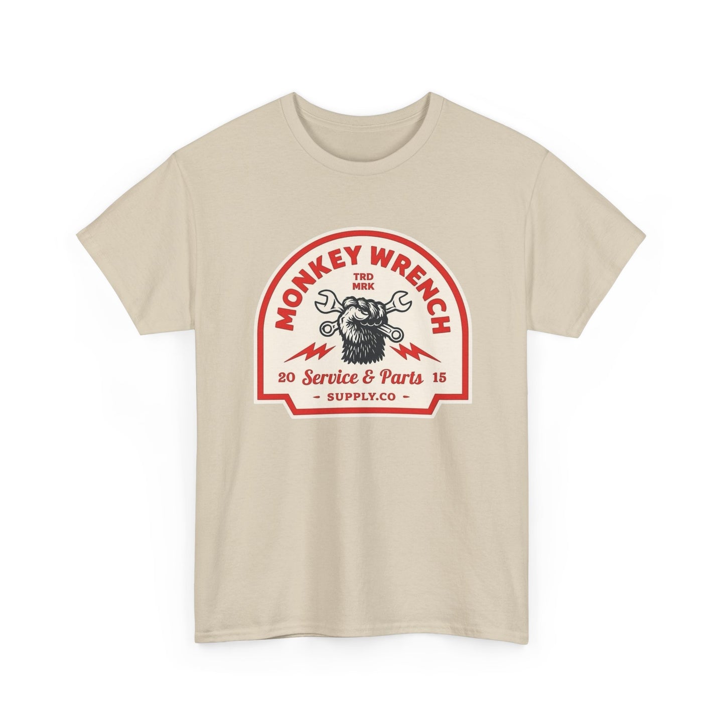 Monkey Wrench Graphic T Shirt Unisex Heavy Cotton Tee