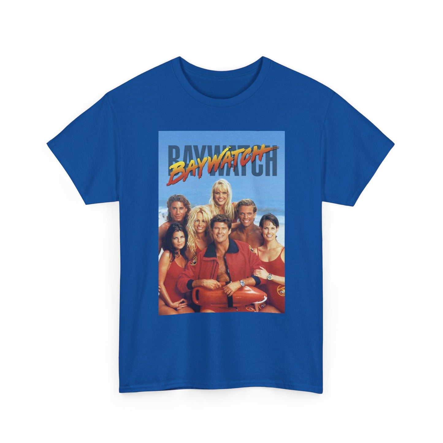 Baywatch 90s Retro T Shirt Graphic Unisex Heavy Cotton Tee NEW GIFT