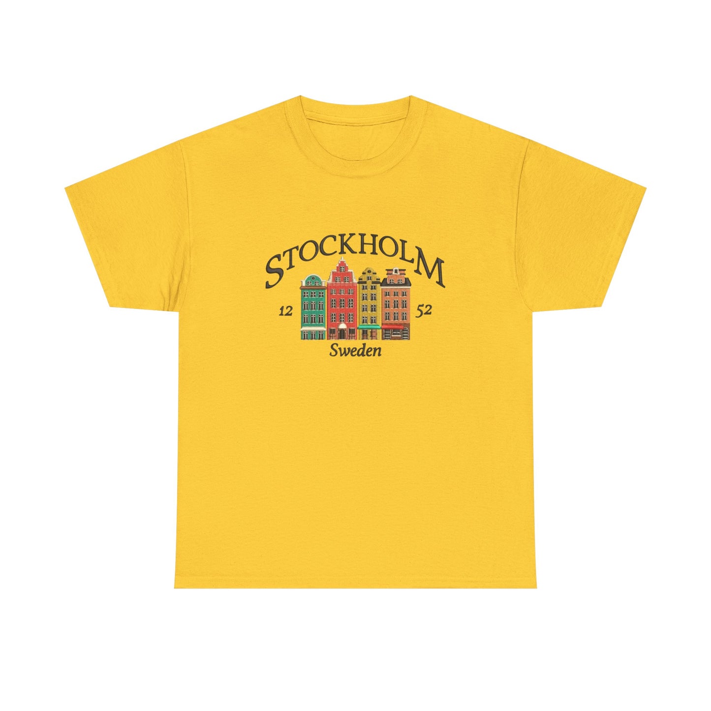 Stockholm Sweden Graphic T Shirt NEW Unisex Heavy Cotton Tee