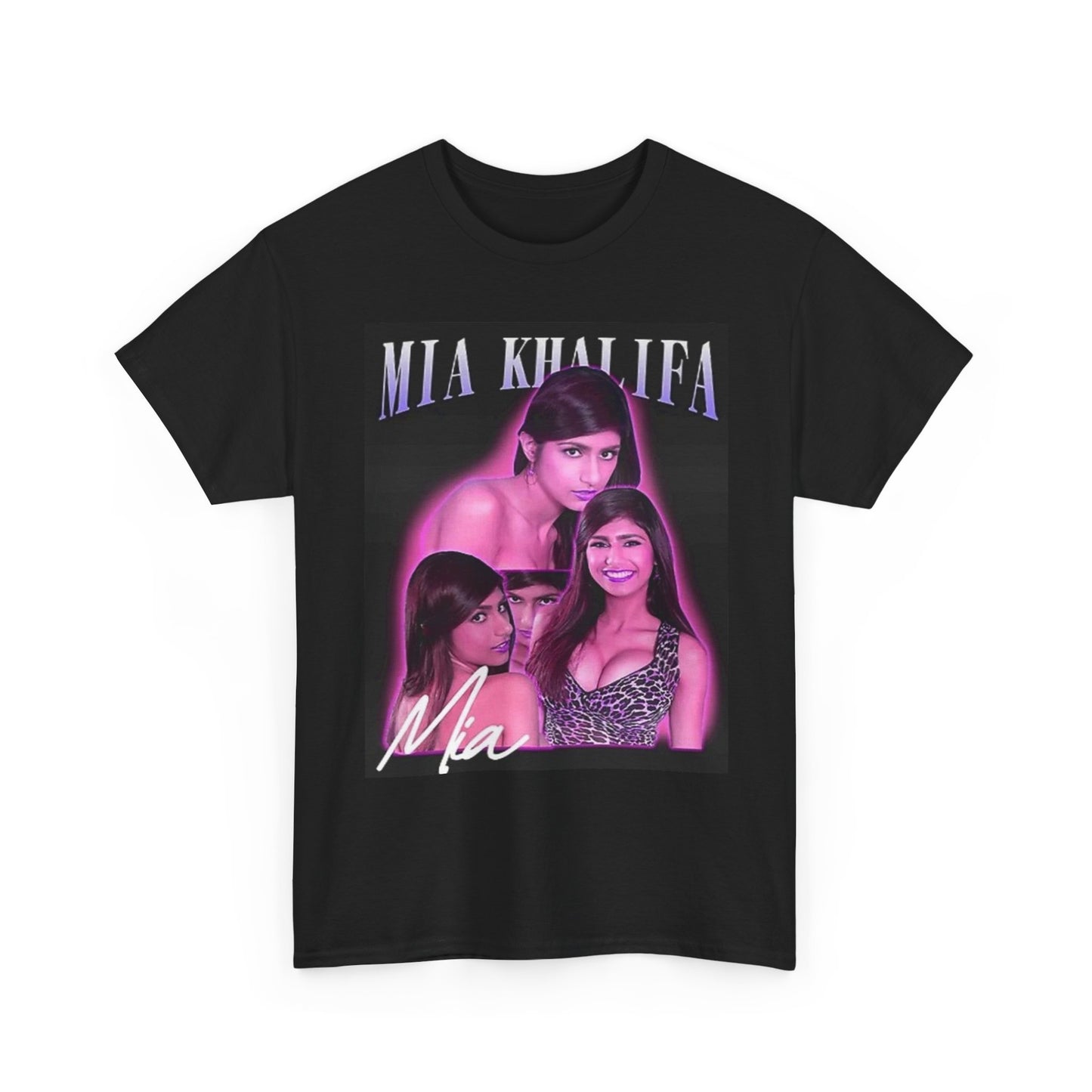 Mia Khalifa Shirt Retro Graphic Gift Funny Model Unisex Heavy Cotton Tee