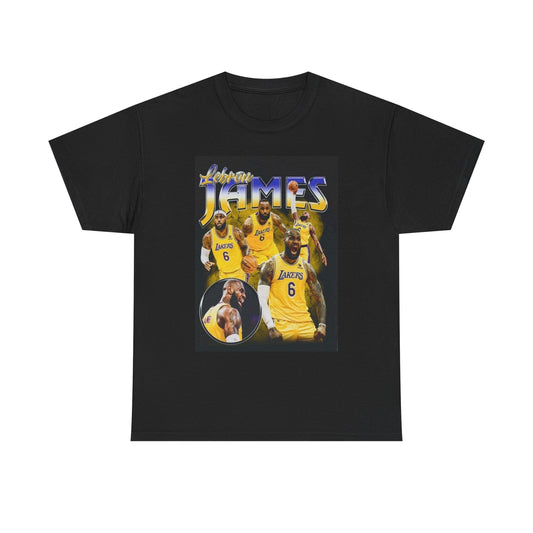 Lebron Graphic T Shirt Vintage Basketball Retro Unisex Heavy Cotton Tee