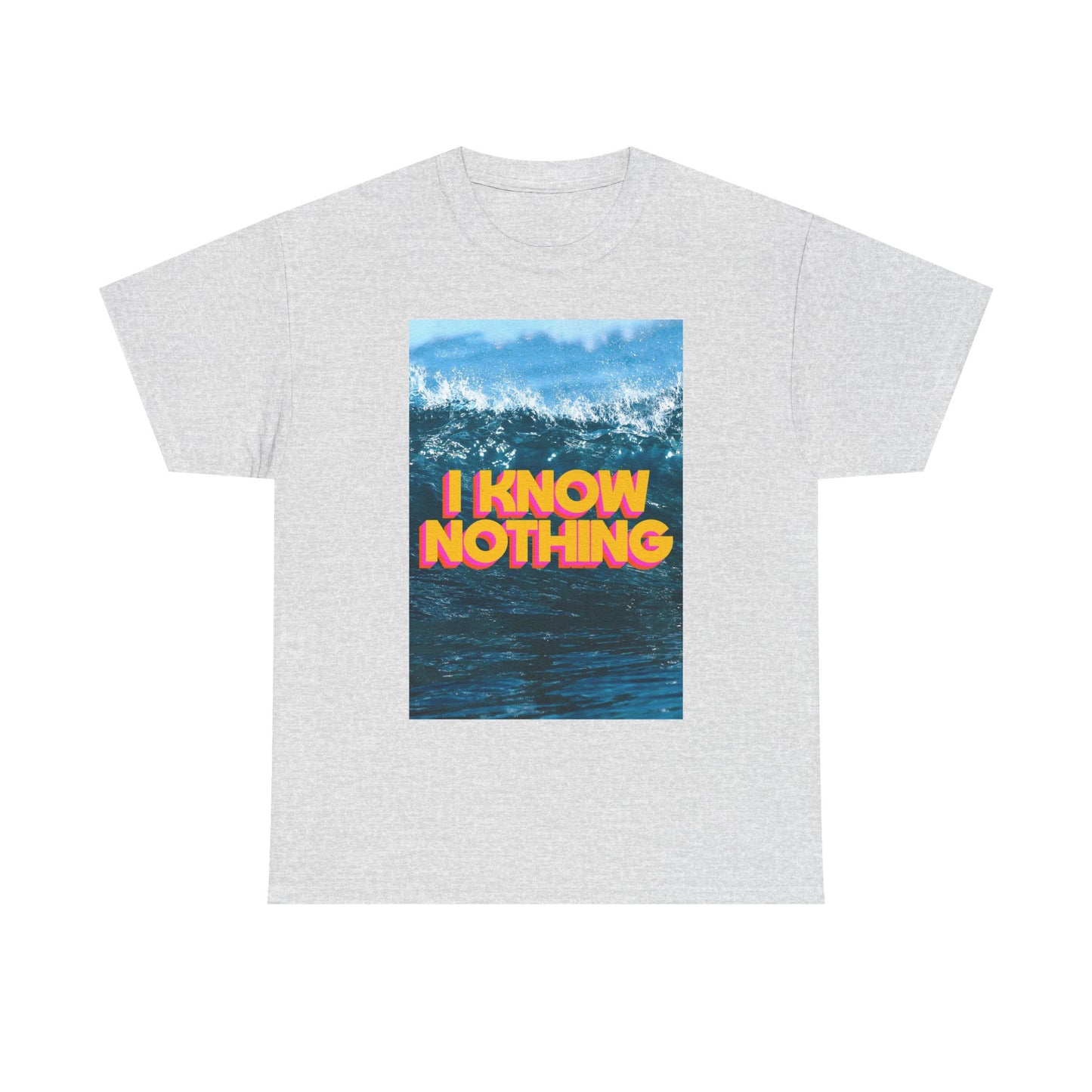 I Know Nothing Beach Surfing Graphic T Shirt Unisex Cotton Tee - New Gift - Tee