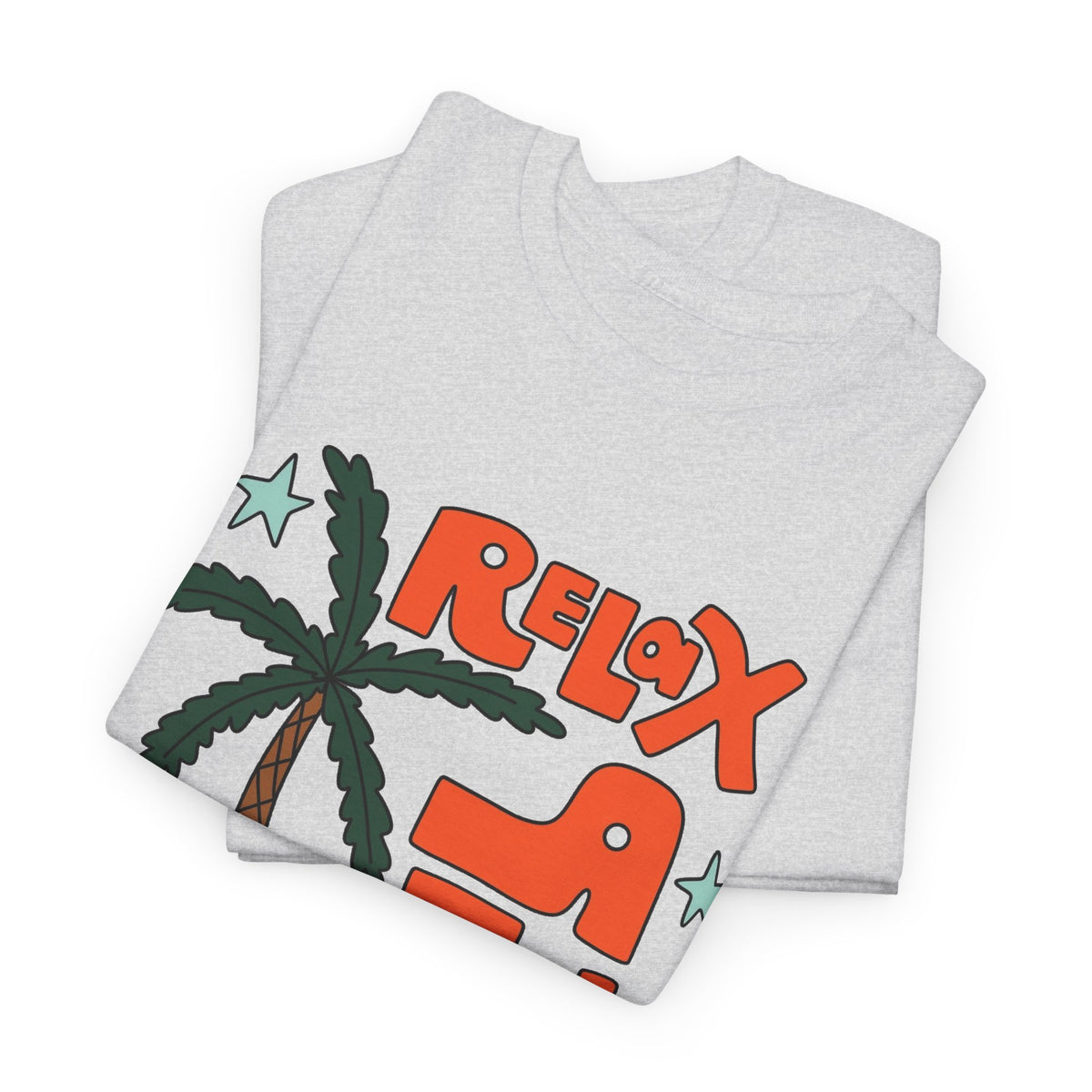 Relax A Little Graphic T Shirt Men's Travel Outdoors Heavy Cotton Tee