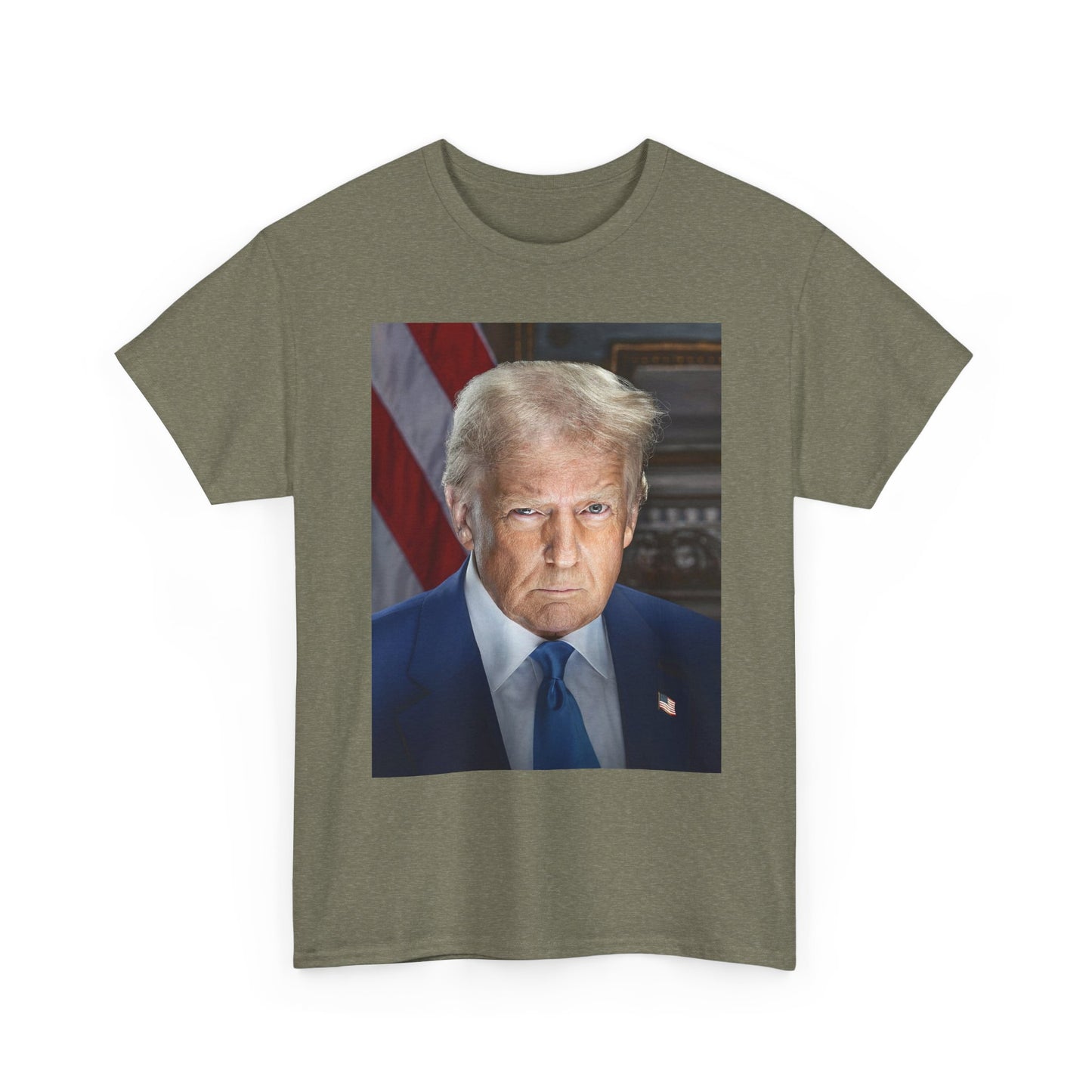 Trump Graphic T Shirt Portrait Unisex Heavy Cotton Tee USA SELLER