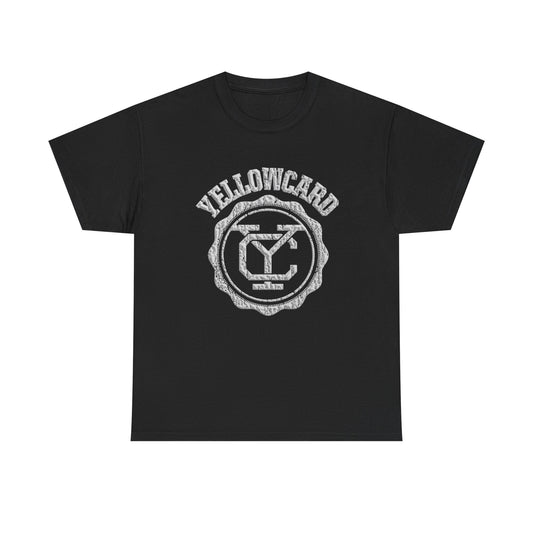 YellowCard Retro Punk Rock T Shirt Graphic Men's Heavy Cotton Tee