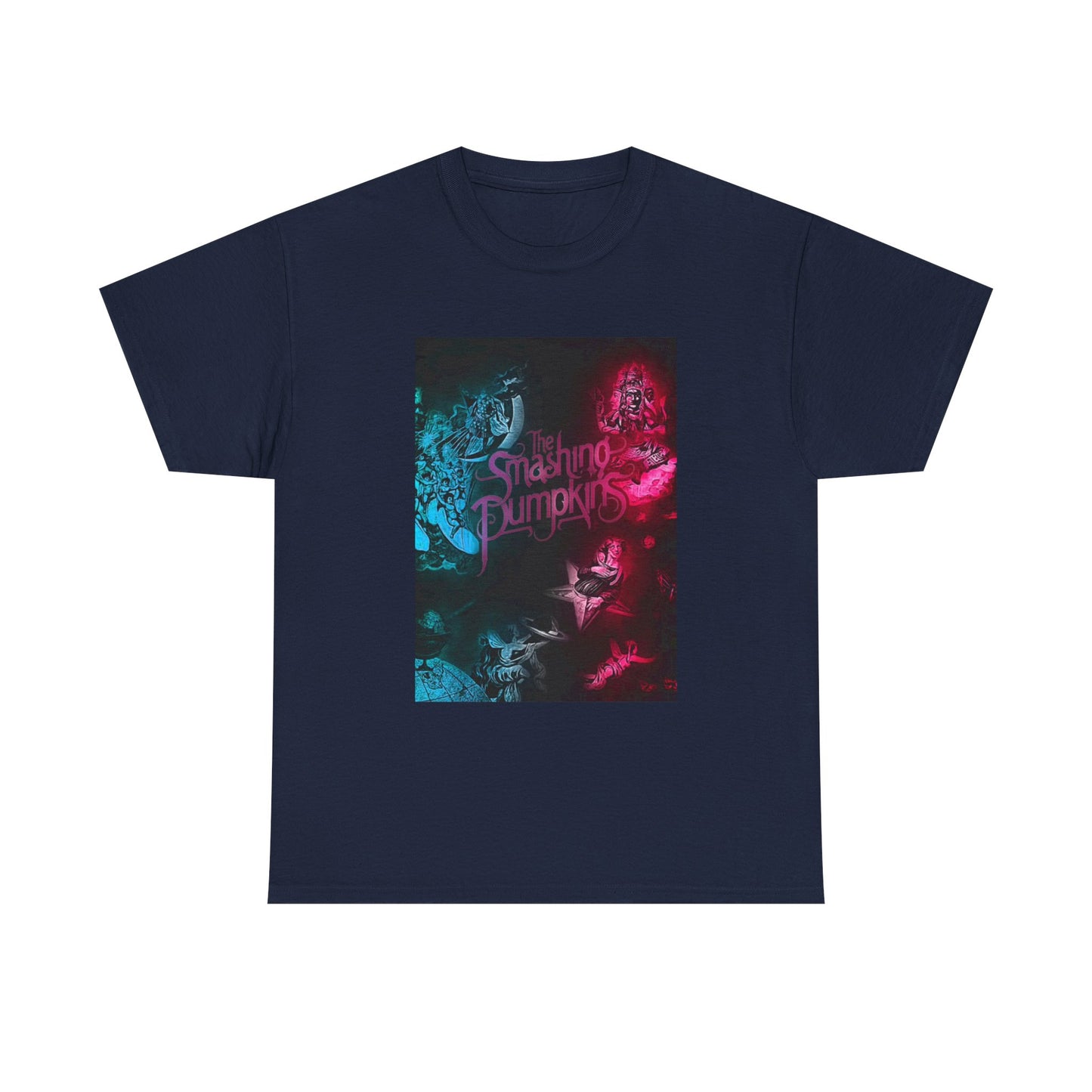 The Smashing Pumpkins Tshirt Vintage Merch Neon Unisex Heavy Cotton Tee