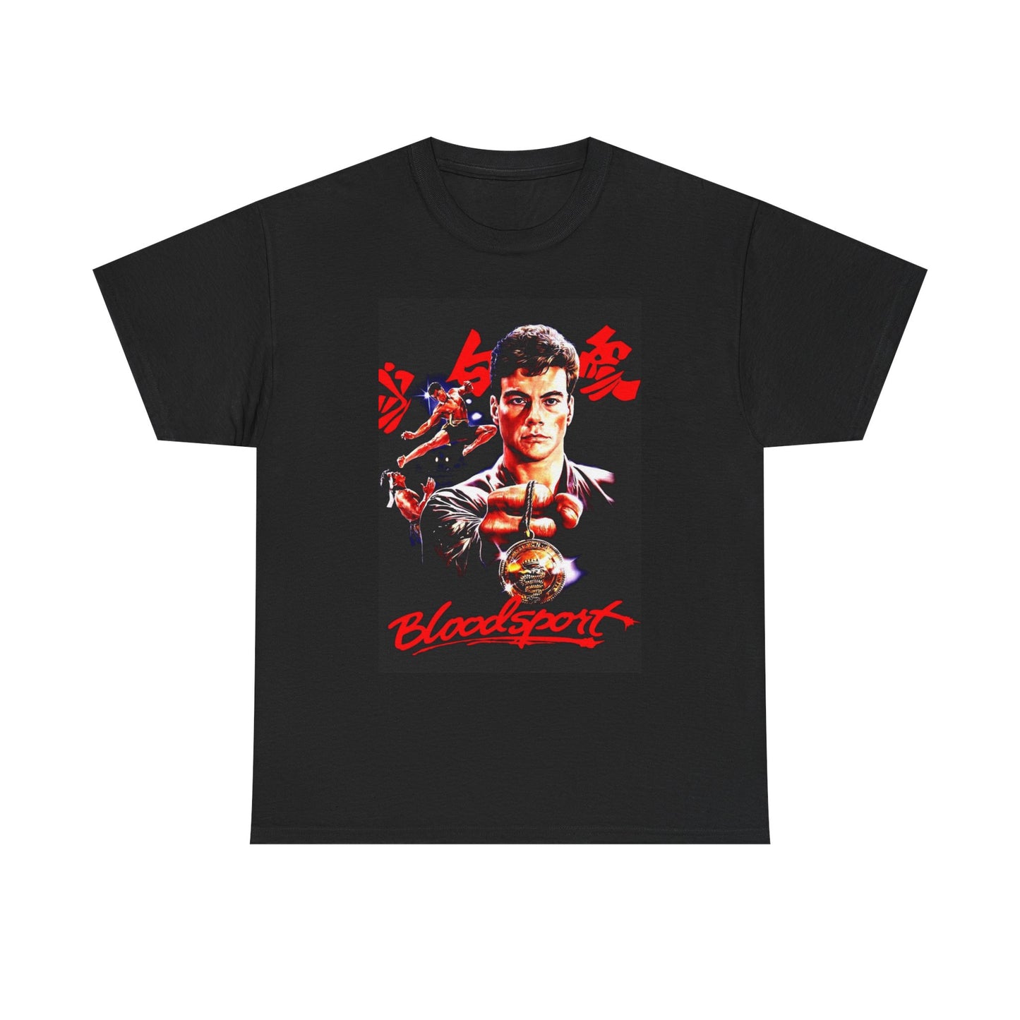Bloodsport Graphic T Shirt Vintage Movie Poster Retro 90s Unisex Heavy Cotton
