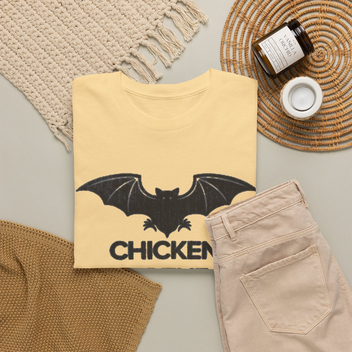 Chicken Of The Cave Graphic T Shirt Men's Comedy Heavy Cotton Tee