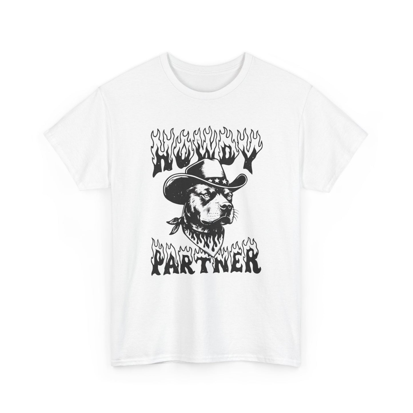 Howdy Partner Pit bull Graphic T Shirt NEW ADULT