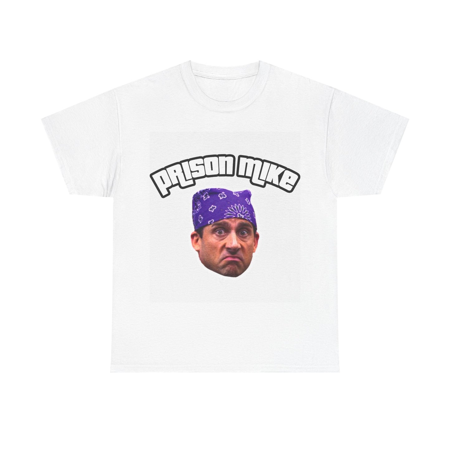 Prison Mike Tshirt The Office Michael Scott Comedy Unisex Heavy Cotton Tee 1