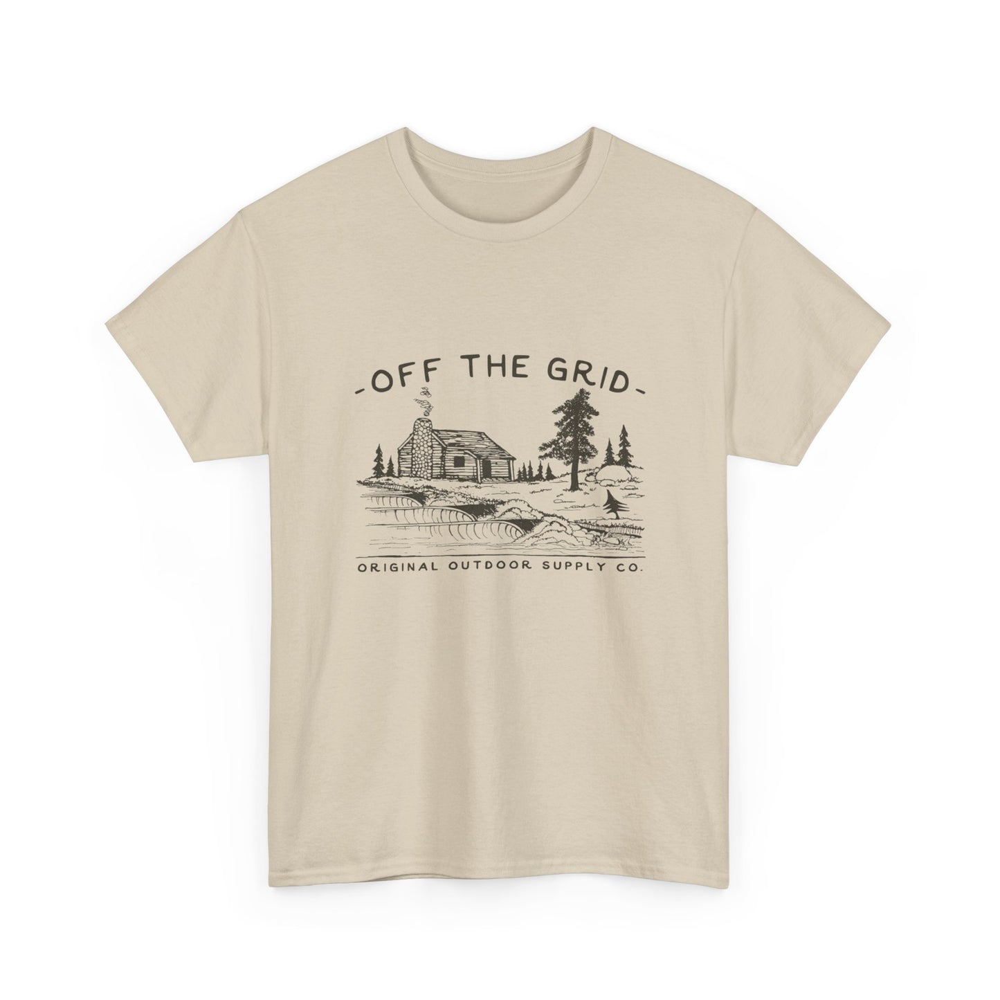 Off The Grid Graphic T Shirt Unisex Heavy Cotton Tee