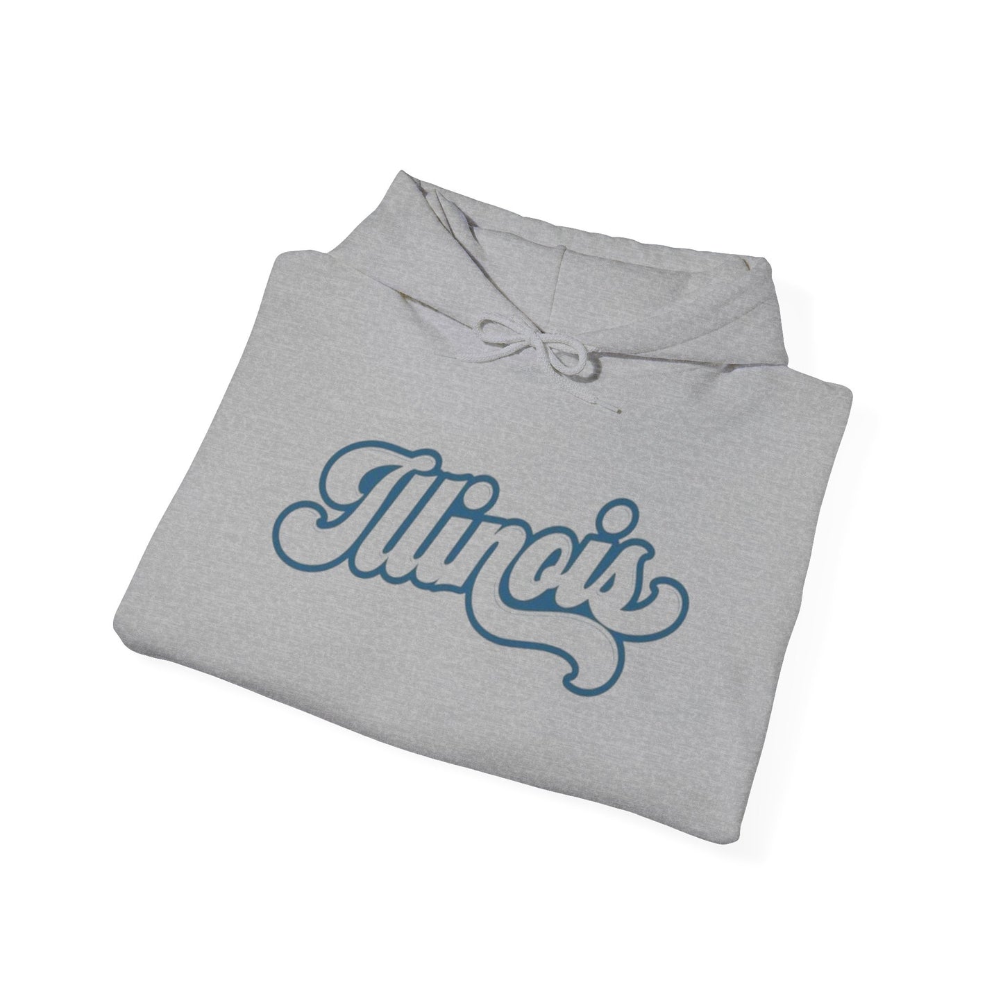 Illinois State Logo BRAND NEW Unisex Heavy Blend™ Hooded Sweatshirt