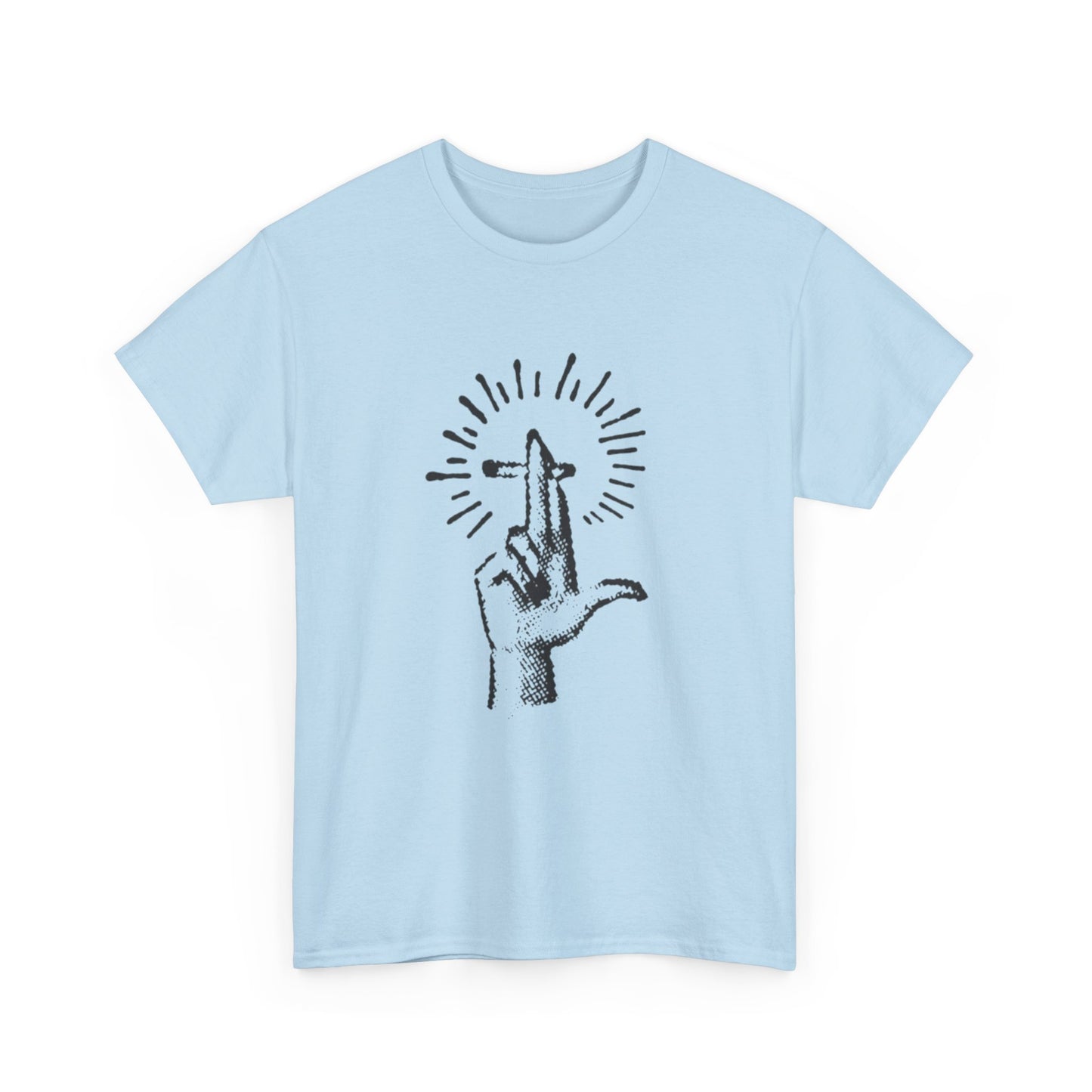 Light It Up Weed Joint Graphic T Shirt Unisex Heavy Cotton Tee