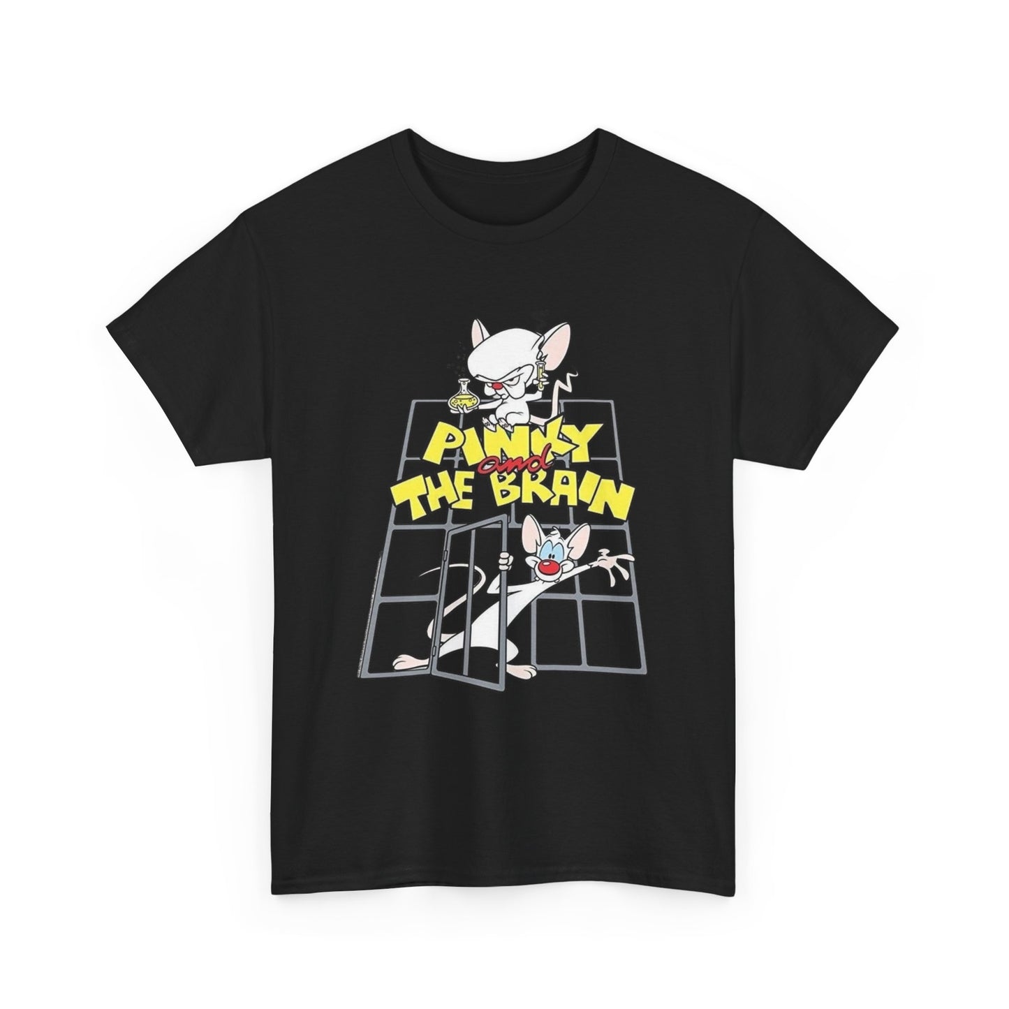 Pinky And The Brain Vintage Graphic T-Shirt Unisex Heavy Cotton Tee Gift NEW