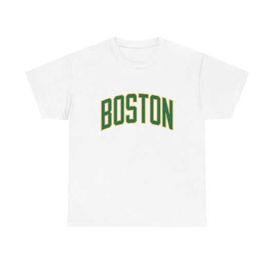 Boston Logo Sports Graphic T Shirt NEW Unisex Heavy Cotton Tee