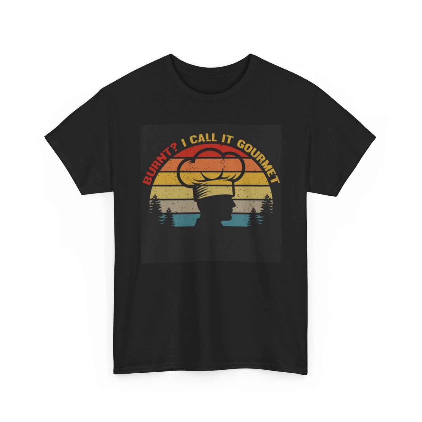 Funny Chef Graphic T Shirt Call It Gourmet Unisex Heavy Cotton Tee