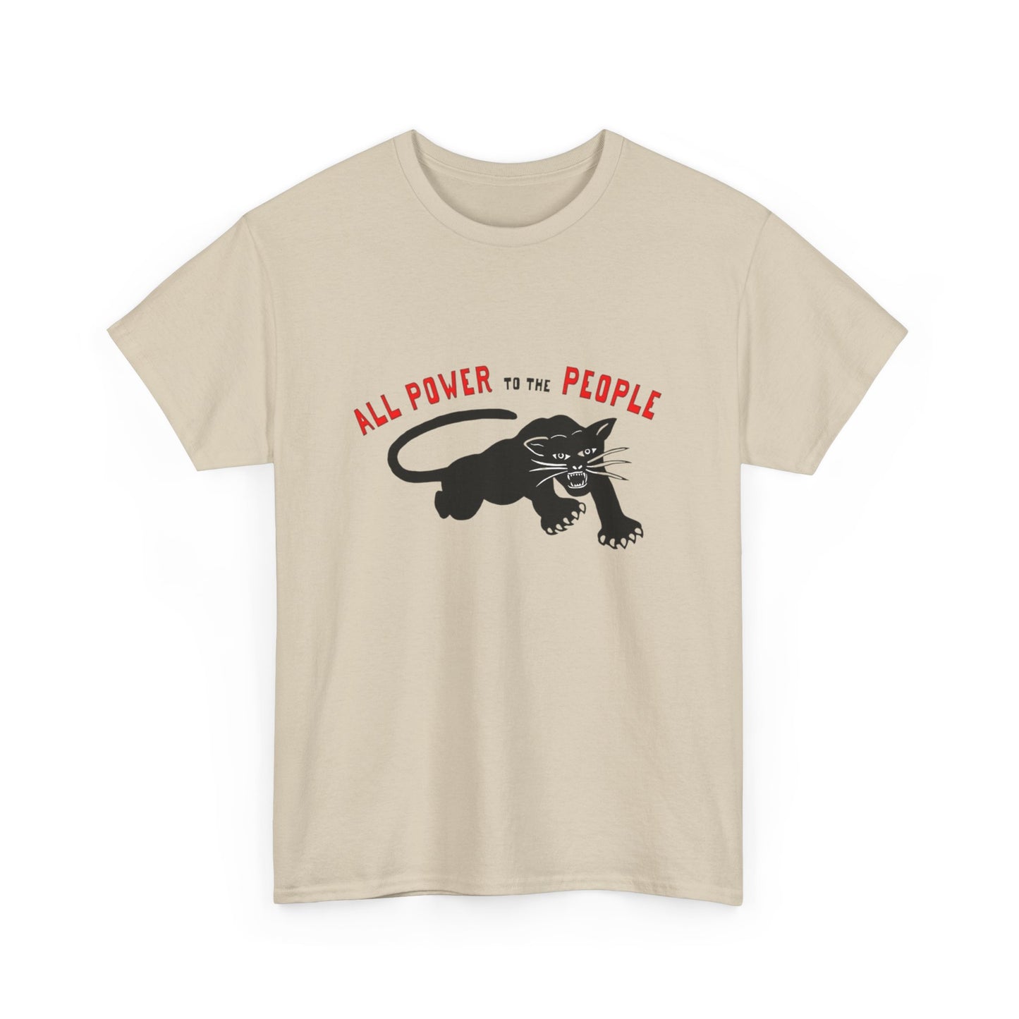 All Power To The People Graphic T Shirt NEW GIFT Unisex Heavy Cotton Tee