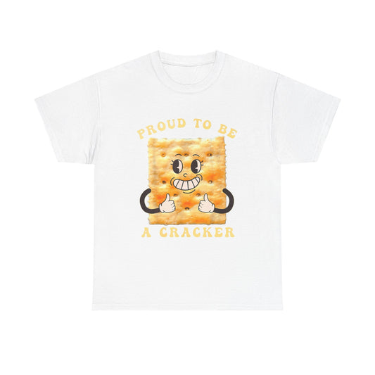 Proud To Be A Cracker Funny Graphic T Shirt NEW ADULT TEE Cotton