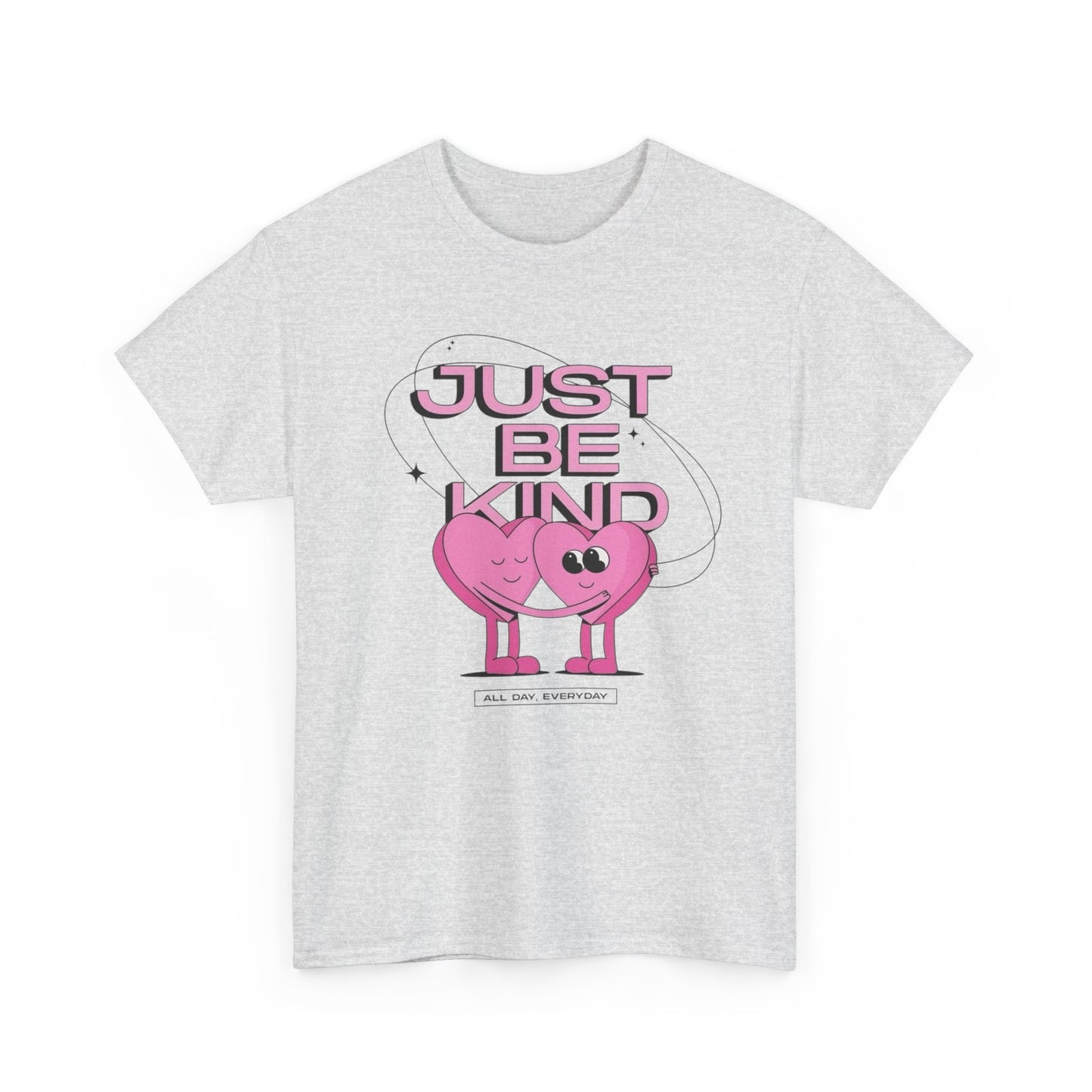 Just Be Kind Retro Graphic T Shirt Unisex Heavy Cotton Tee
