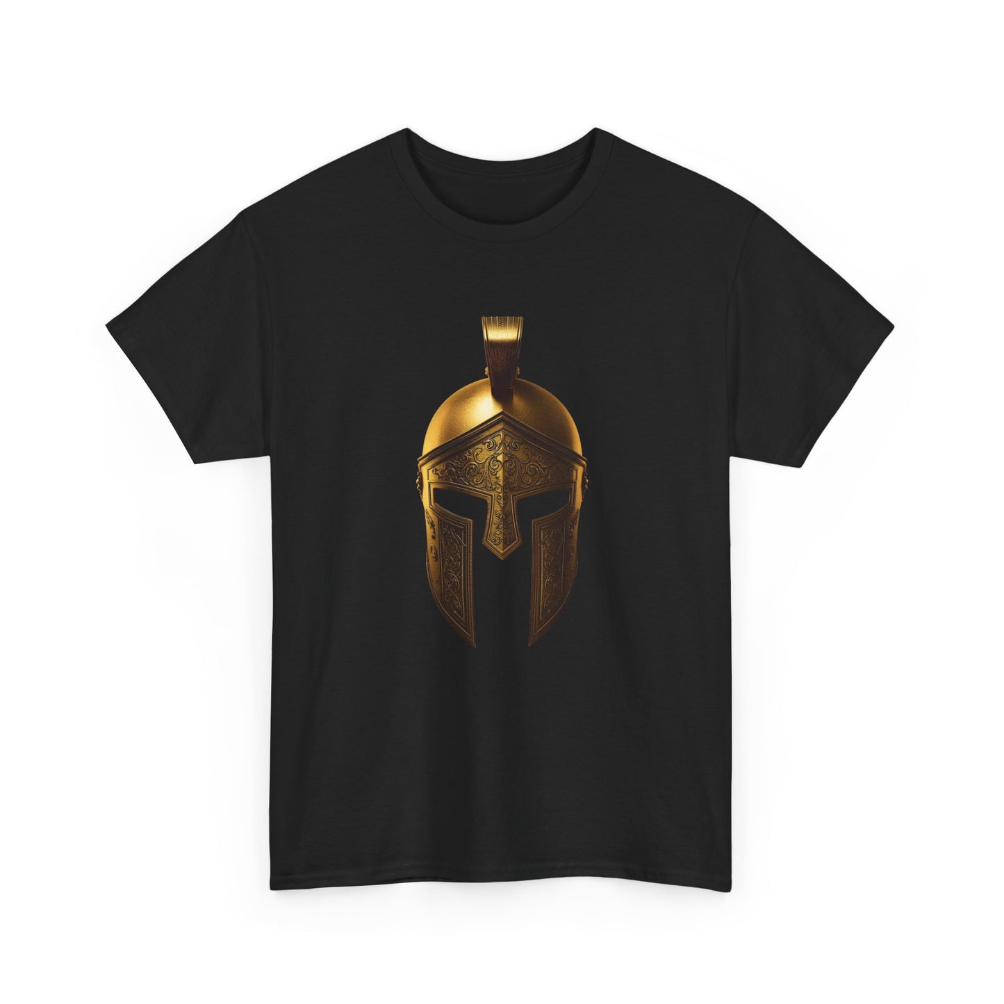 Spartan Warrior Helmet Graphic T Shirt Unisex Heavy Cotton Tee
