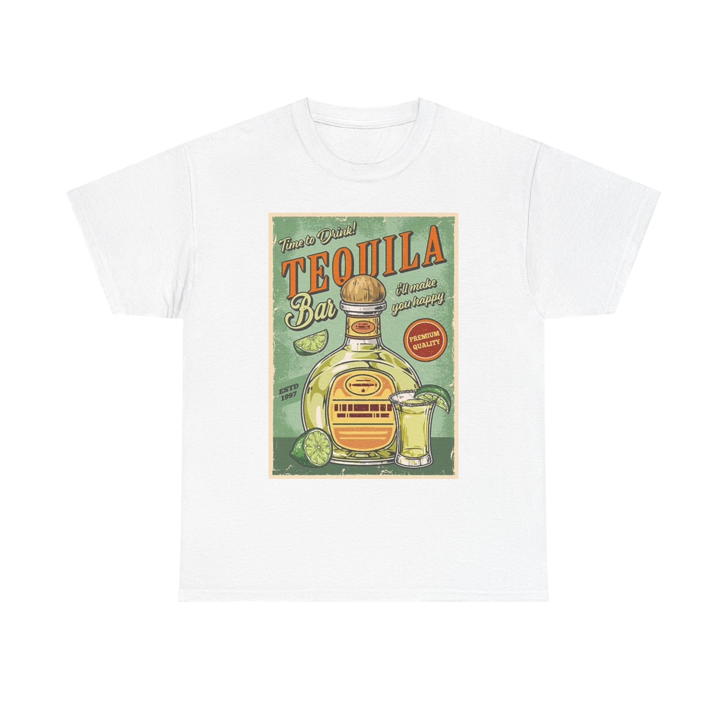Time To Drink Tequila T Shirt BRAND NEW Apparel Unisex Graphic Tee USA