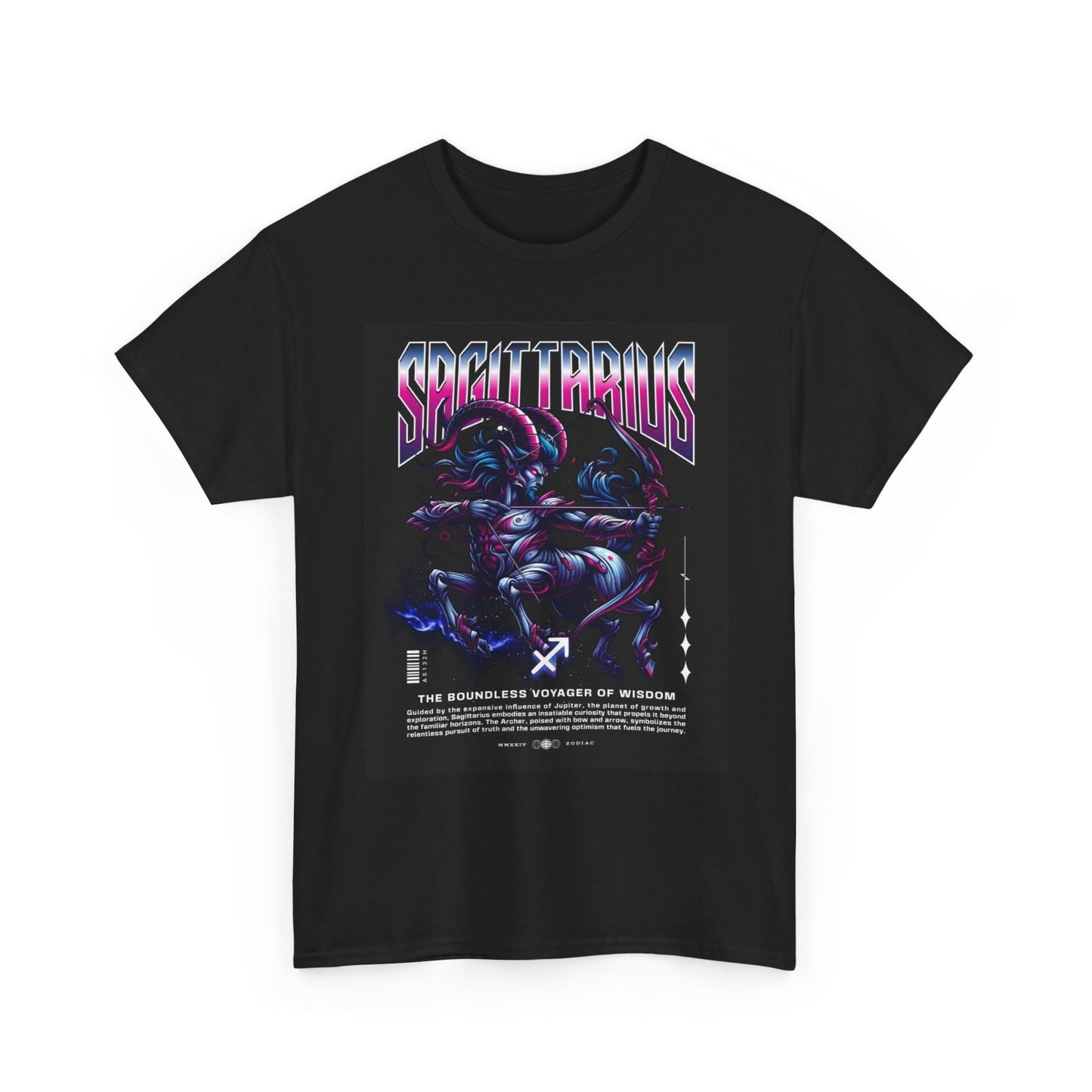Sagittarius Zodiac Astrology Sign Graphic T Shirt Unisex Heavy Cotton Tee