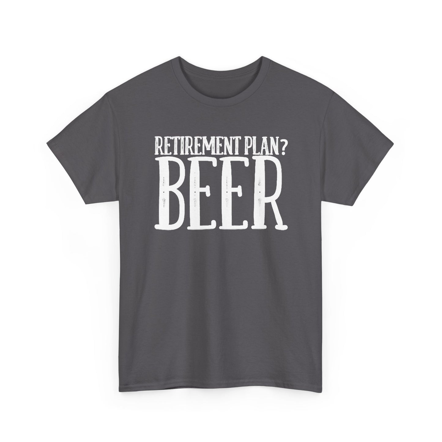 Retirement Plan Beer T Shirt Funny Graphic Cold Beer Retro Jokes Unisex