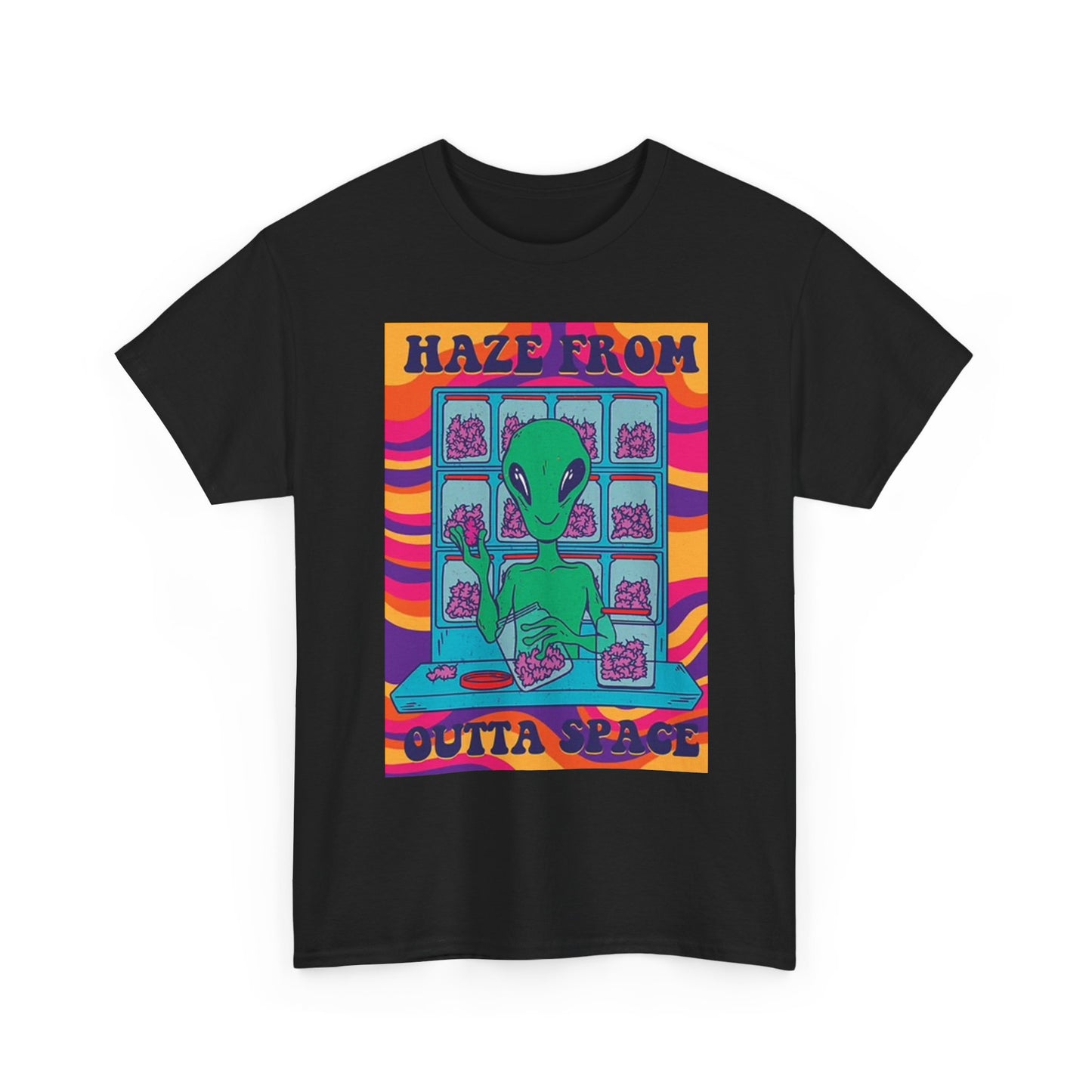 Alien Haze From Outer Space T Shirt Graphic Funny Retro