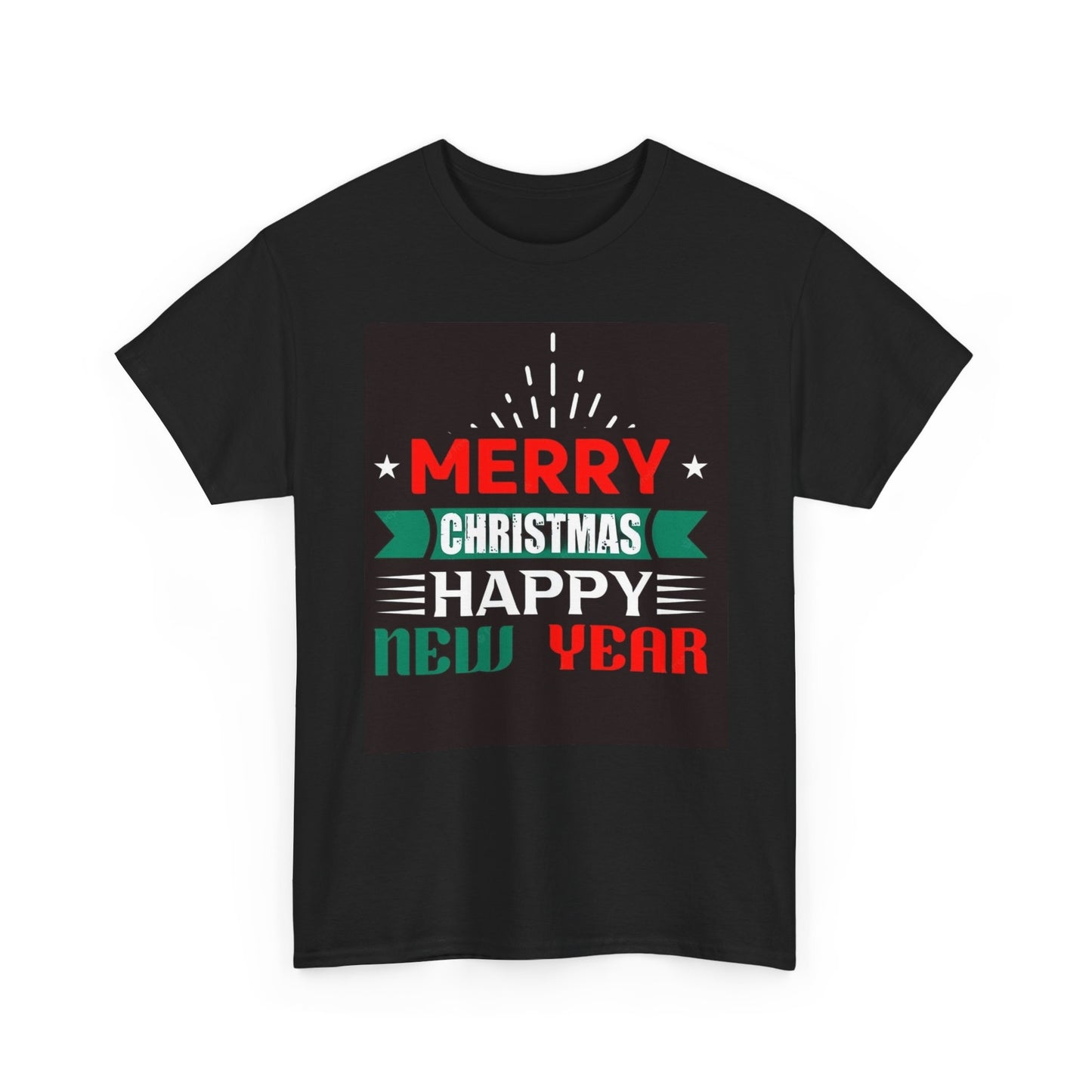 Merry Christmas Happy New Year T Shirt Graphic Santa New York Unisex Heavy