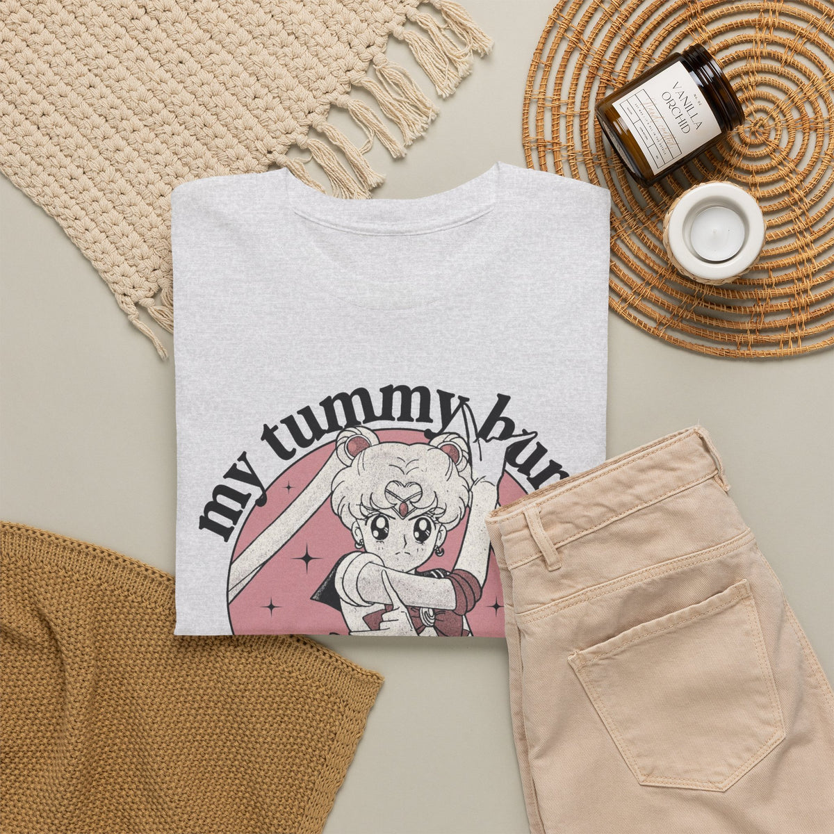 My Tummy Hurts, I'm Mad at the Government Graphic T-Shirt Men's Graphic Tee