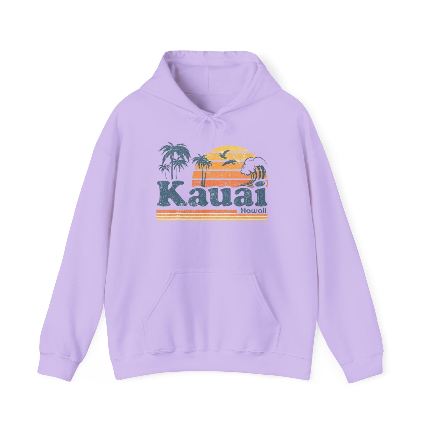 Kauai Hawaii Graphic Hoodie Unisex Heavy Blend™ Hooded Sweatshirt