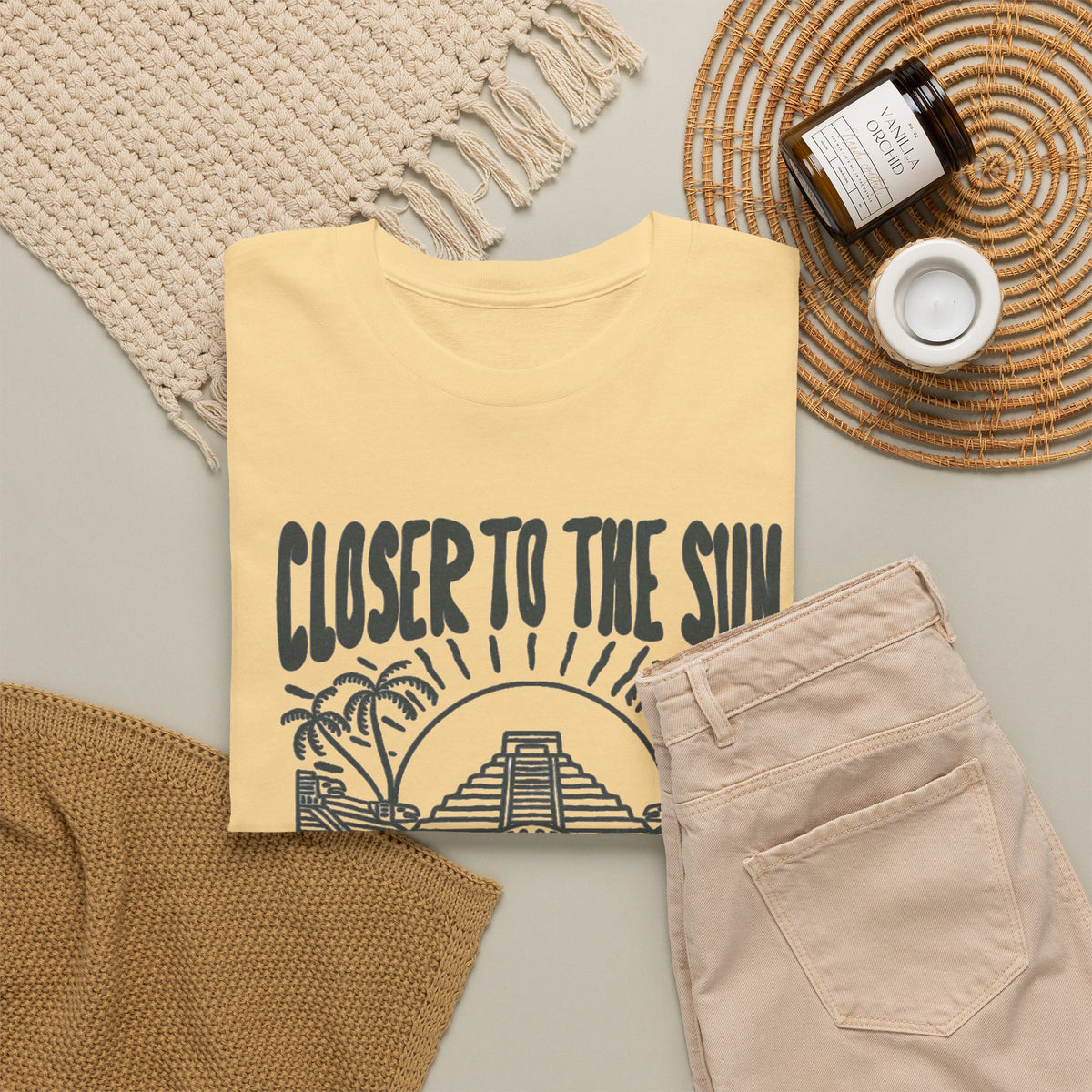 Closer to the Sun Riviera Maya Mexico T-Shirt Men's Graphic Tee