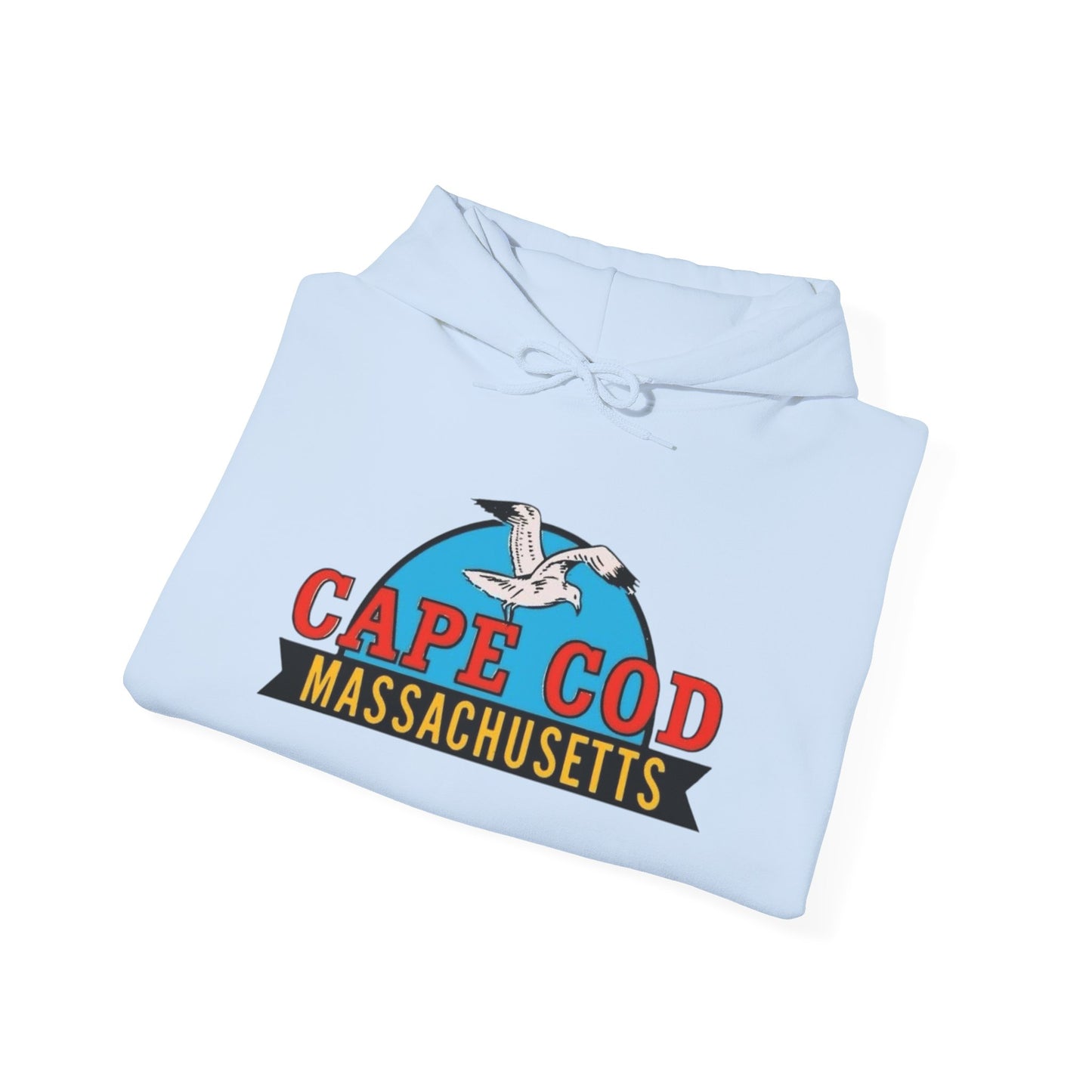 Cape Cod Seagull Graphic Hoodie Unisex Heavy Blend™ Hooded Sweatshirt