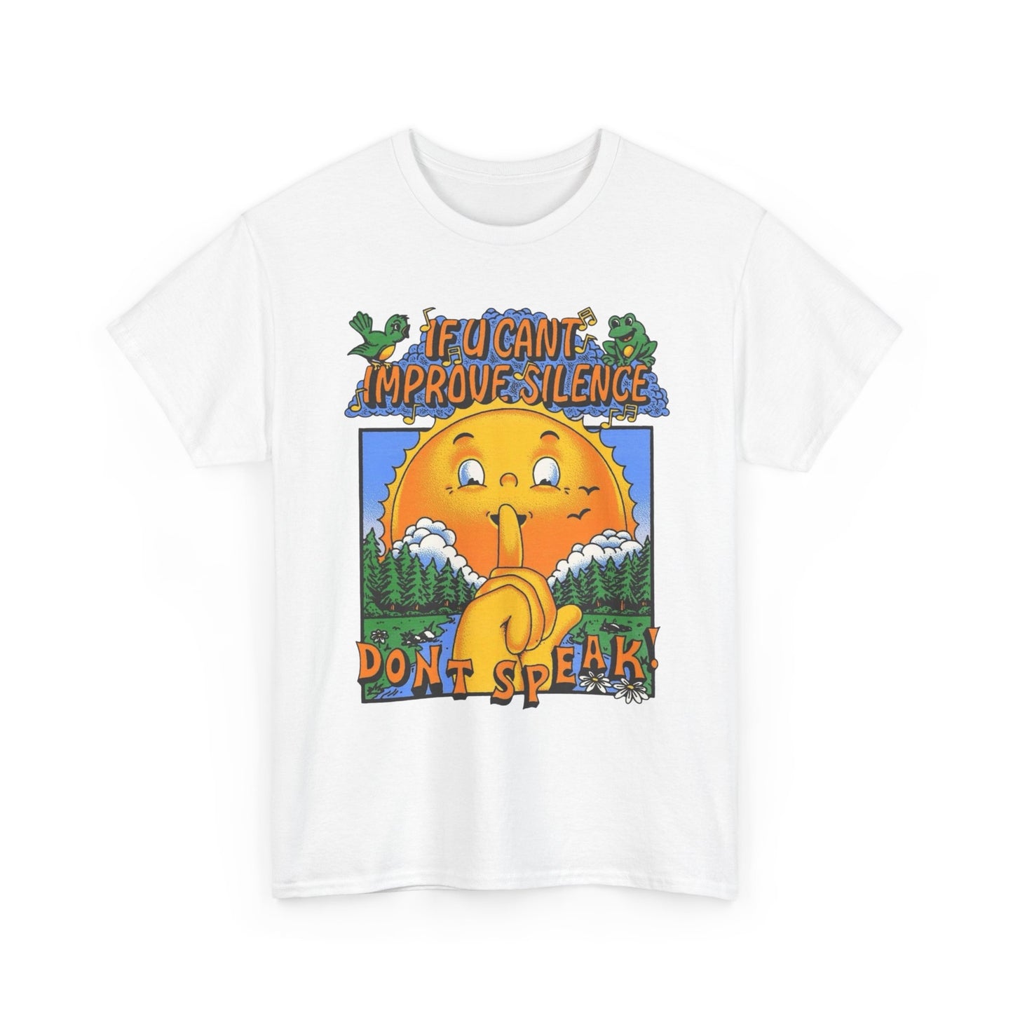 Stay Silent T-Shirt NEW Gift Unisex Heavy Cotton Tee