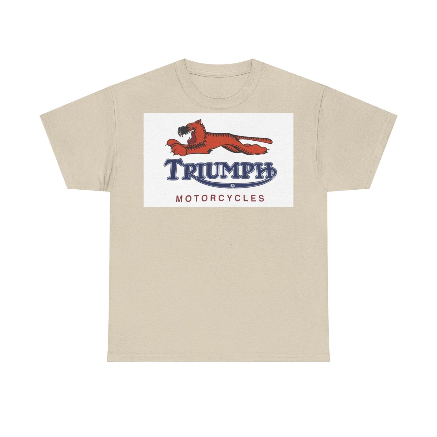 Triumph T-shirt vintage motorcycles nostalgia Tiger Unisex Heavy Cotton Tee