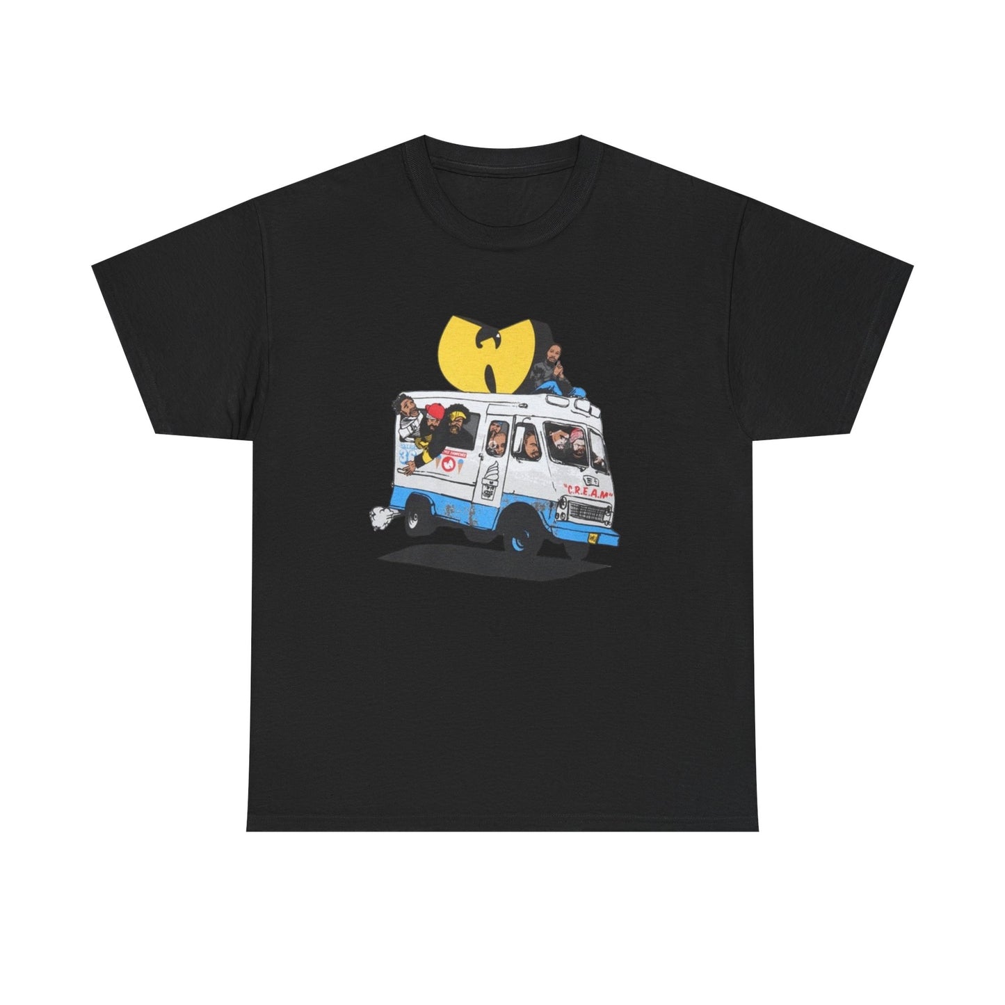 Wu Tang T-shirt CREAM vintage retro Hip Hop classic New York Heavy Cotton Tee