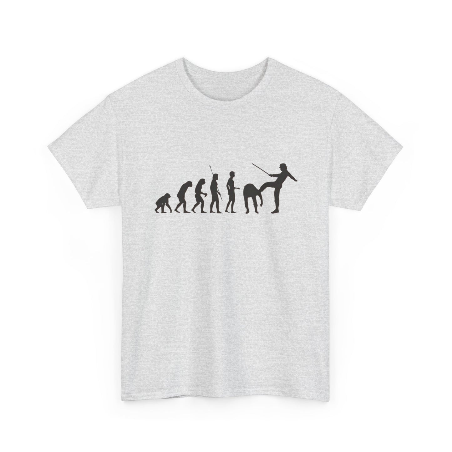 Funny Evolution Chart T-Shirt Unisex Heavy Cotton Tee Gift New