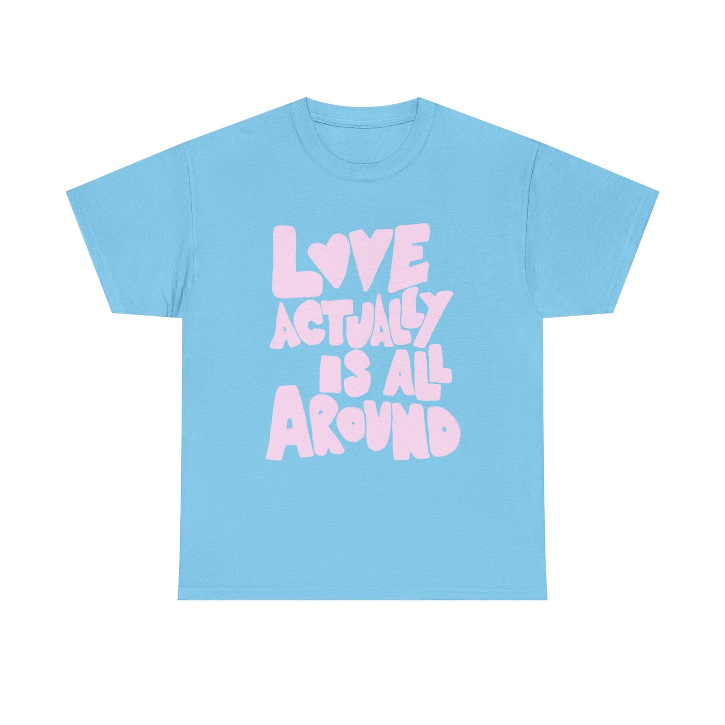 Love Is All Around Retro Graphic T Shirt Unisex Cotton Tee - New Gift - Tee
