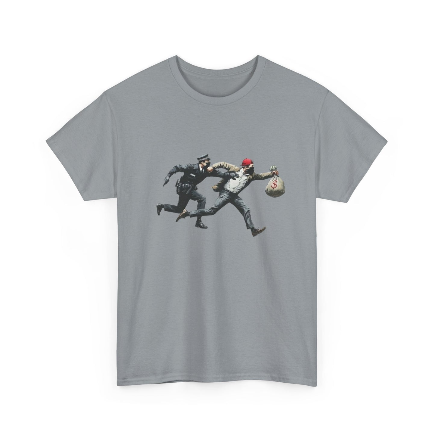 Cops And Robbers Graphic T Shirt NEW GIFT Unisex Heavy Cotton Tee