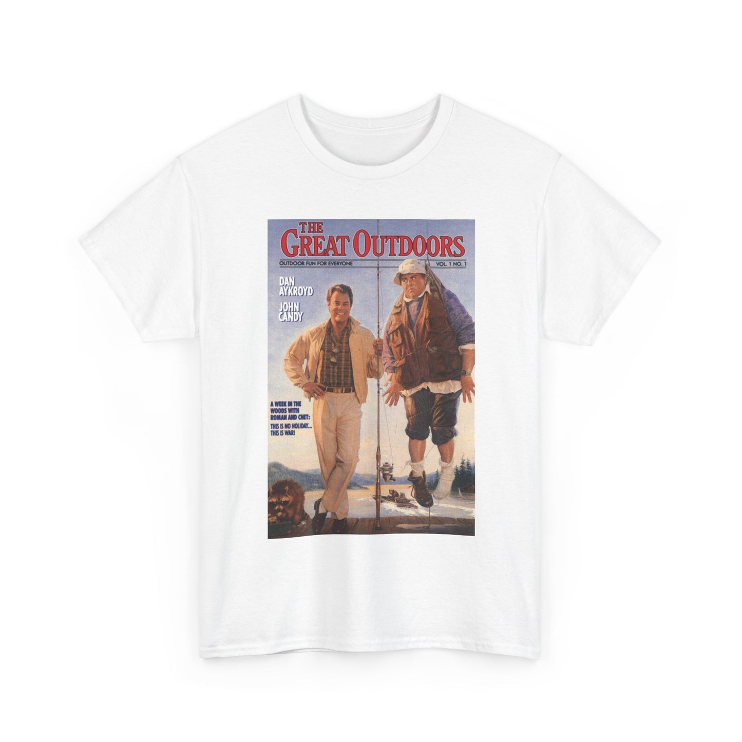 John Candy Tshirt The Great Outdoors Dan Aykroyd movie Unisex Heavy Cotton Tee