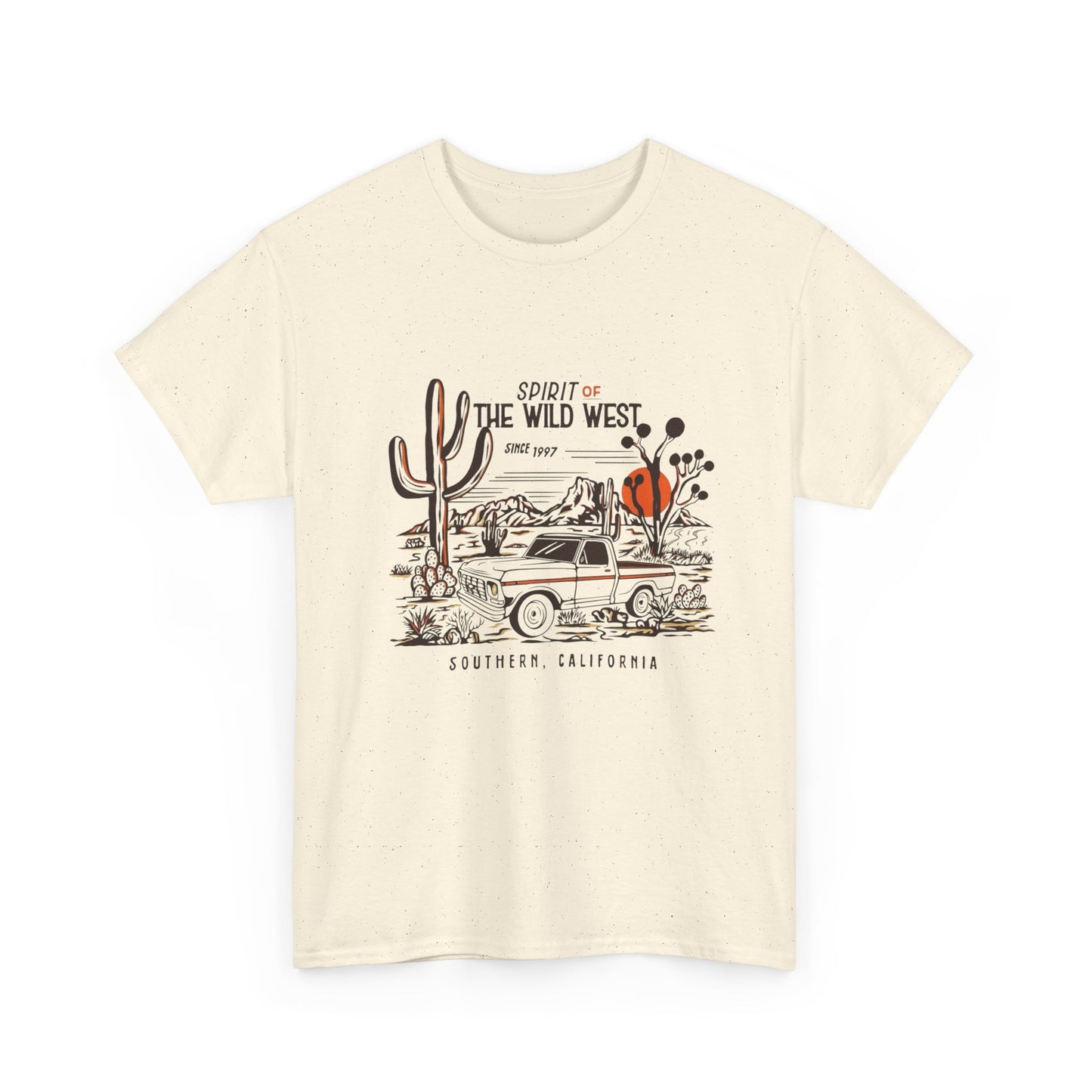Spirit Of The Wild West Graphic T Shirt Unisex Heavy Cotton Tee