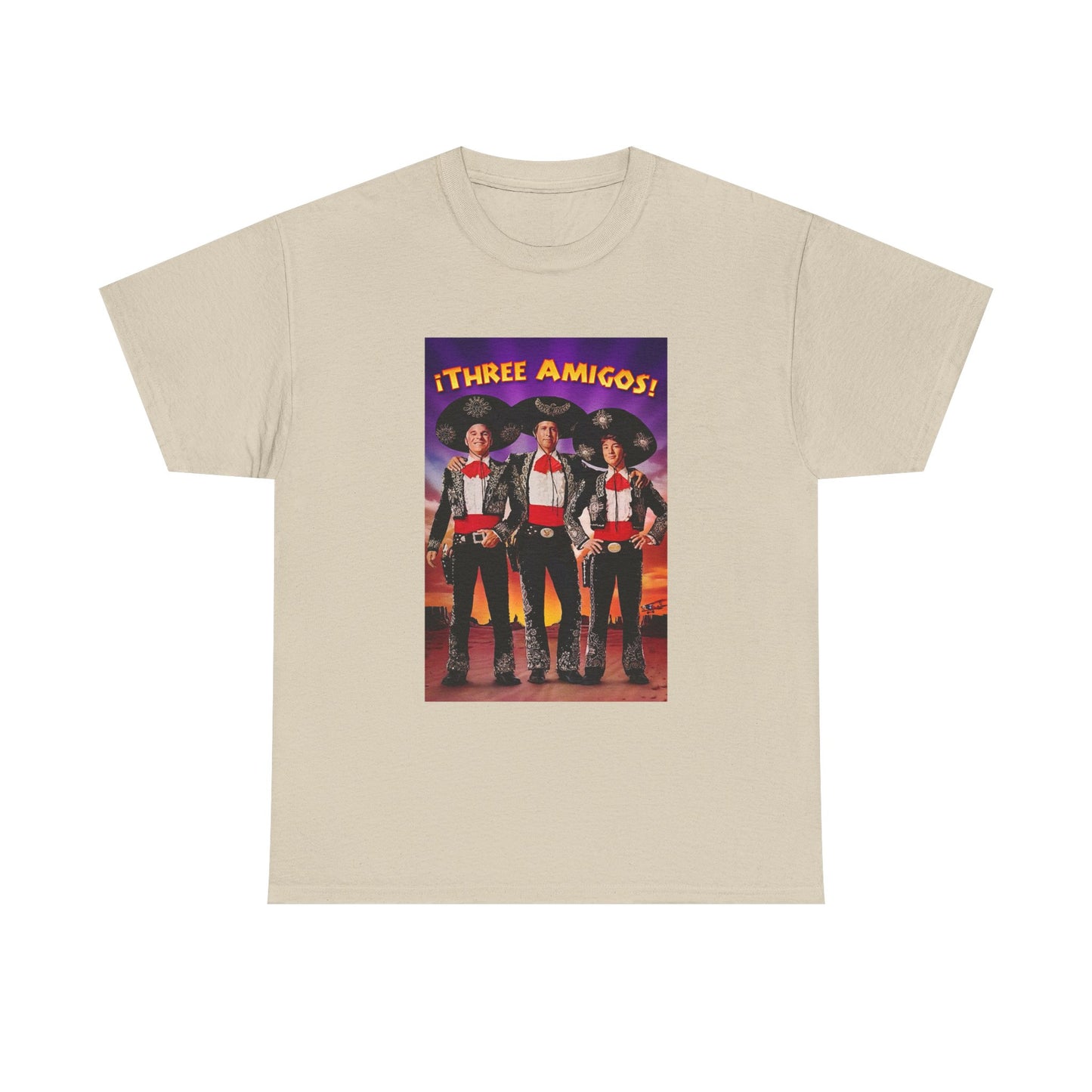 Three Amigos Tshirt Steve Martin Graphic Vintage Comedy Unisex Heavy Cotton Tee