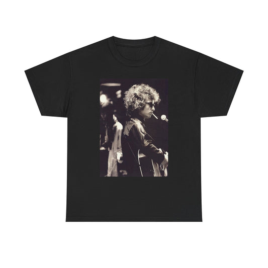 Bob Dylan Graphic T Shirt Vintage Photo Unisex Heavy Cotton Tee