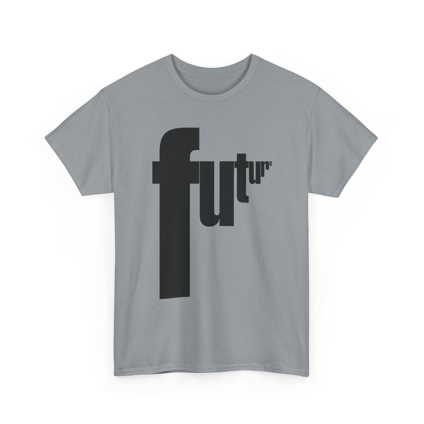 Future Retro Lettering Graphic T Shirt Unisex Heavy Cotton Tee